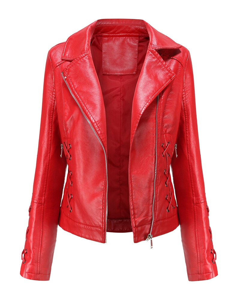 Womens Jovie Genuine Lambskin Leather Jacket
