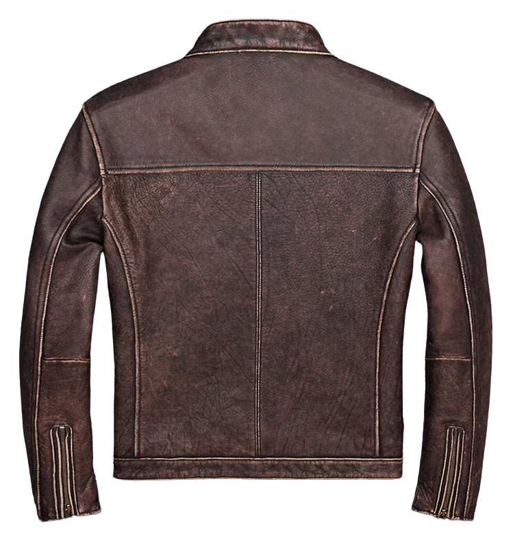 Mens Moto Fit Genuine Cowhide Leather Jacket