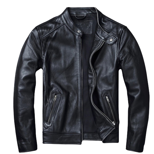 Mens Levon Genuine Lambskin Leather Bomber Jacket