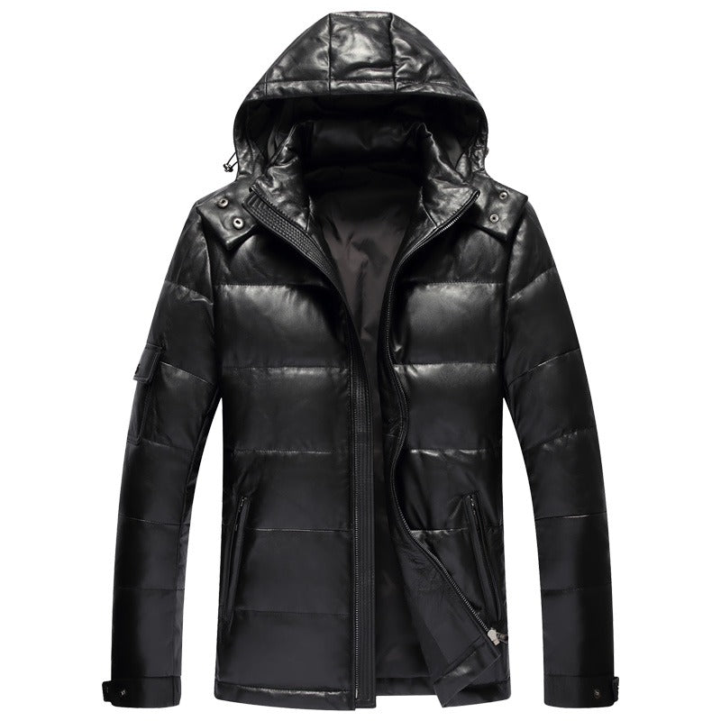 Leather Jacket Woodland Men's Winter Jacket Winter Woodland