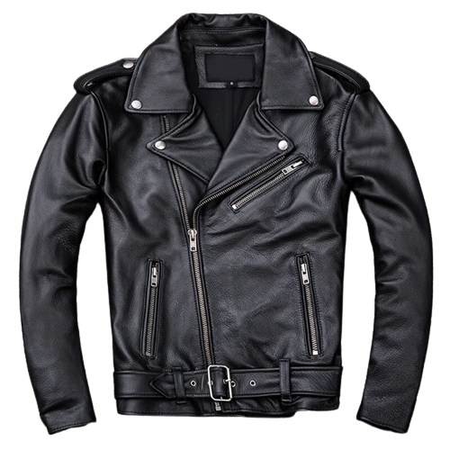 Mens Maxton Genuine Lambskin Biker Leather Jacket