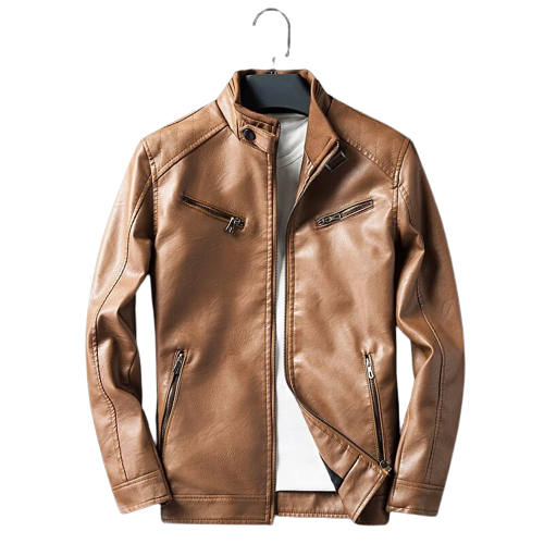 Mens Marley Genuine Lambskin Leather Bomber Jacket