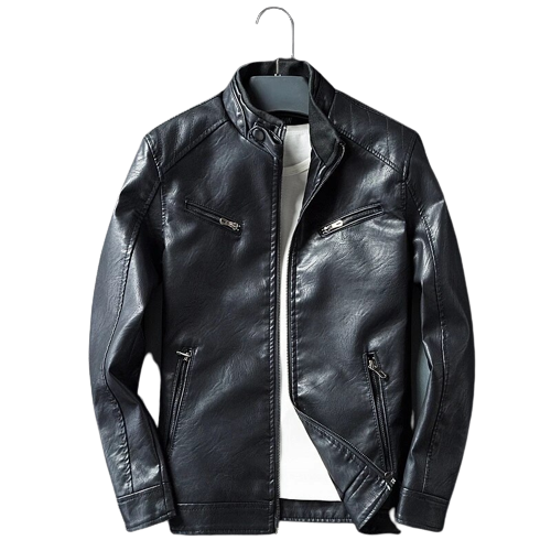 Mens Marley Genuine Lambskin Leather Bomber Jacket