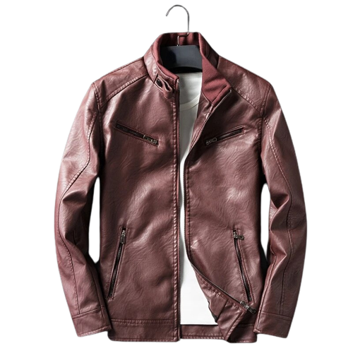 Mens Marley Genuine Lambskin Leather Bomber Jacket