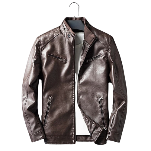 Mens Marley Genuine Lambskin Leather Bomber Jacket