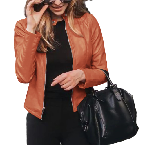 Womens Alice Genuine Lambskin Leather Jacket