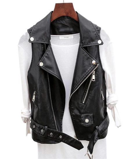 Womens Mia Genuine Lambskin Leather Vest
