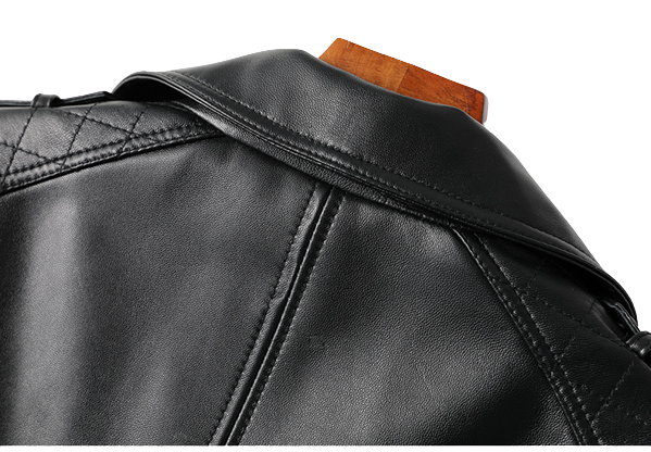 Womens Kinsley Genuine Lambskin Biker Leather Jacket