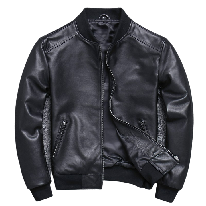 Mens Stylo Genuine Lambskin Leather Bomber Jacket – MarkhorLive Mens Stylo Genuine Lambskin Leather Bomber Jacket – MarkhorLive