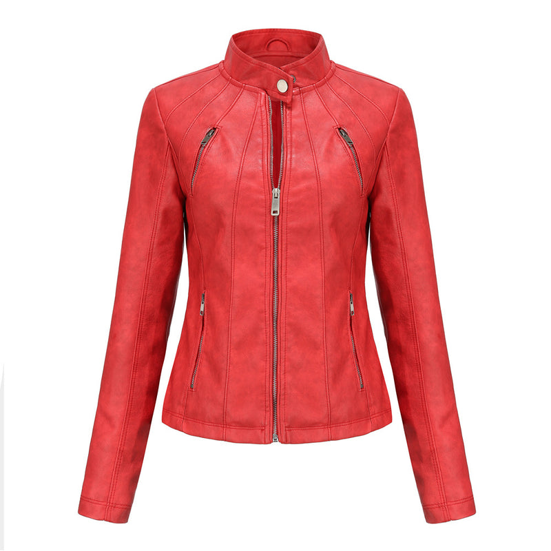 Womens Haisley Genuine Lambskin Leather Jacket