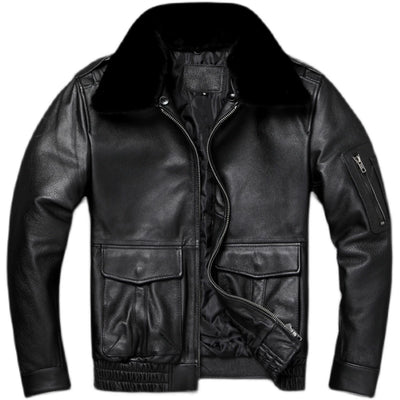 Men Leather Aviator Jacket – MarkhorLive