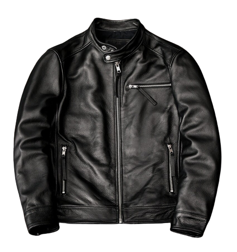 Mens River Genuine Lambskin Leather Bomber Jacket