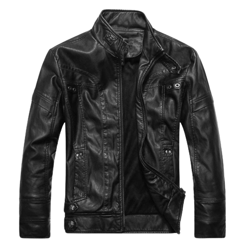 Mens Storm Genuine Lambskin Leather Bomber Jacket