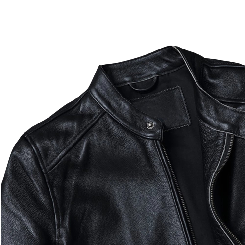 Mens Levon Genuine Lambskin Leather Bomber Jacket
