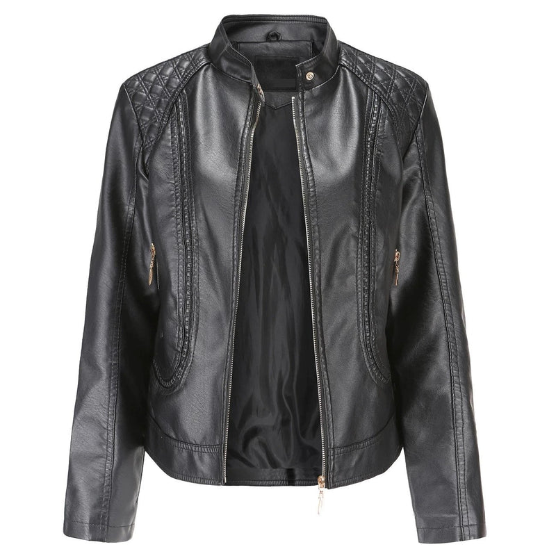 Womens Capri Genuine Lambskin Leather Jacket
