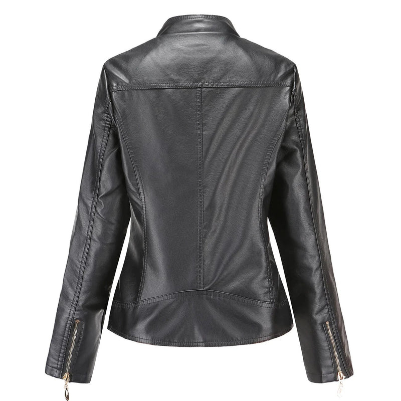 Womens Capri Genuine Lambskin Leather Jacket