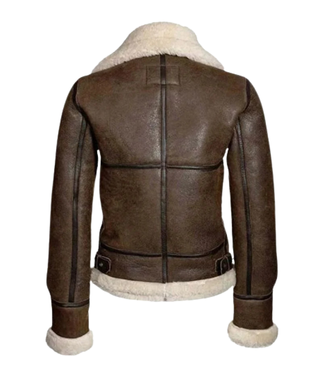 Womens RAF Aviator Real Leather Lambskin Jacket