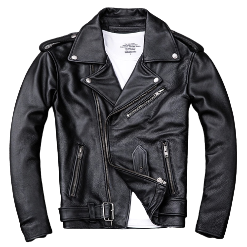 Mens Maxton Genuine Lambskin Biker Leather Jacket