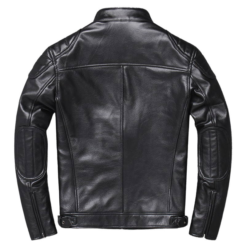 Mens Logan Shoulder Patch Work Genuine Lambskin Leather Jacket